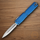 Microtech Auto Ultratech Gen IV Folding Knife 3.5" Bohler M390MK Steel Blade Blue Aluminum Handle