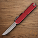 Microtech Auto Ultratech Gen IV Folding Knife 3.5" Bohler M390MK Steel Blade Merlot Aluminum Handle
