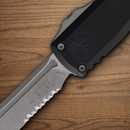 Microtech Auto Ultratech T/E Gen IV Folding Knife 3.5" Bohler M390MK Steel Blade Black Aluminum Handle