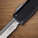 Microtech Auto Ultratech T/E Gen IV Folding Knife 3.5" Bohler M390MK Steel Blade Black Aluminum Handle