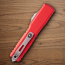 Microtech Auto Ultratech Gen IV Folding Knife 3.5" Bohler M390MK Steel Blade Red Aluminum Handle