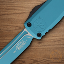 Microtech Auto Ultratech Gen IV Folding Knife 3.5" Bohler M390MK Steel Blade Cyan Aluminum Handle