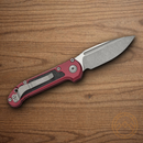 Microtech Auto LUDT Folding Knife 3.5" Bohler M390MK Steel Blade Merlot/Black Aluminum Handle