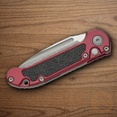 Microtech Auto LUDT Folding Knife 3.5" Bohler M390MK Steel Blade Merlot/Black Aluminum Handle