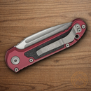 Microtech Auto LUDT Folding Knife 3.5" Bohler M390MK Steel Blade Merlot/Black Aluminum Handle