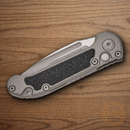 Microtech Auto LUDT Folding Knife 3.5" Bohler M390MK Steel Blade Gray Aluminum Handle