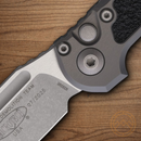 Microtech Auto LUDT Folding Knife 3.5" Bohler M390MK Steel Blade Gray Aluminum Handle