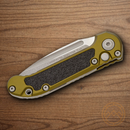 Microtech Auto LUDT Folding Knife 3.5" Bohler M390MK Steel Blade OD Green Aluminum Handle