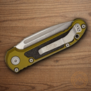 Microtech Auto LUDT Folding Knife 3.5" Bohler M390MK Steel Blade OD Green Aluminum Handle