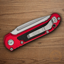 Microtech Auto LUDT Folding Knife 3.5" Bohler M390MK Steel Blade Red/Black Aluminum Handle