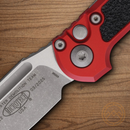 Microtech Auto LUDT Folding Knife 3.5" Bohler M390MK Steel Blade Red/Black Aluminum Handle