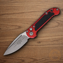 Microtech Auto LUDT Folding Knife 3.5" Bohler M390MK Steel Blade Red/Black Aluminum Handle