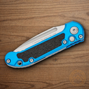 Microtech Auto LUDT Folding Knife 3.5" Bohler M390MK Steel Blade Blue/Black Aluminum Handle