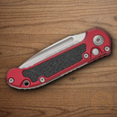 Microtech Auto LUDT Folding Knife 3.5" Bohler M390MK Steel Blade Merlot/Black Aluminum Handle