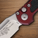 Microtech Auto LUDT Folding Knife 3.5" Bohler M390MK Steel Blade Merlot/Black Aluminum Handle