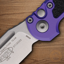 Microtech Auto LUDT Folding Knife 3.5" Bohler M390MK Steel Blade Purple/Black Aluminum Handle