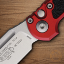 Microtech Auto LUDT Folding Knife 3.5" Bohler M390MK Steel Blade Red/Black Aluminum Handle