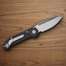 Microtech Auto LUDT Folding Knife 3.5" Bohler M390MK Steel Blade Black Aluminum Handle