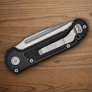 Microtech Auto LUDT Folding Knife 3.5" Bohler M390MK Steel Blade Black Aluminum Handle