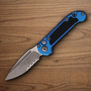 Microtech Auto LUDT GenIII Folding Knife 3.5" Bohler M390MK Steel Blade Blue/Black Aluminum Handle