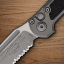 Microtech Auto LUDT GenIII Folding Knife 3.5" Bohler M390MK Steel Blade Gray/Black Aluminum Handle