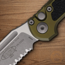 Microtech Auto LUDT GenIII Folding Knife 3.5" Bohler M390MK Steel Blade OD Green/Black Aluminum Handle