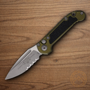 Microtech Auto LUDT GenIII Folding Knife 3.5" Bohler M390MK Steel Blade OD Green/Black Aluminum Handle