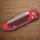 Microtech Auto LUDT GenIII Folding Knife 3.5" Bohler M390MK Steel Blade Red/Black Aluminum Handle