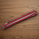 Microtech Auto LUDT GenIII Folding Knife 3.5" Bohler M390MK Steel Blade Red/Black Aluminum Handle