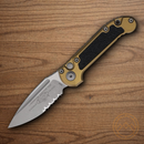 Microtech Auto LUDT GenIII Folding Knife 3.5" Bohler M390MK Steel Blade Tan/Black Aluminum Handle