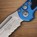 Microtech Auto LUDT GenIII Folding Knife 3.5" Bohler M390MK Steel Blade Blue/Black Aluminum Handle