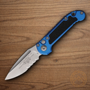 Microtech Auto LUDT GenIII Folding Knife 3.5" Bohler M390MK Steel Blade Blue/Black Aluminum Handle