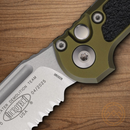 Microtech Auto LUDT GenIII Folding Knife 3.5" Bohler M390MK Steel Blade OD Green/Black Aluminum Handle