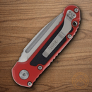 Microtech Auto LUDT GenIII Folding Knife 3.5" Bohler M390MK Steel Blade Red/Black Aluminum Handle