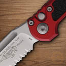 Microtech Auto LUDT GenIII Folding Knife 3.5" Bohler M390MK Steel Blade Red/Black Aluminum Handle