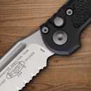Microtech Auto LUDT GenIII Folding Knife 3.5" Bohler M390MK Steel Blade Black Aluminum Handle