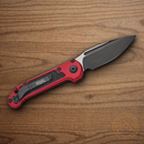 Microtech Auto LUDT GenIII Folding Knife 3.5" Bohler M390MK Steel Blade Merlot/Black Aluminum Handle