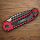 Microtech Auto LUDT GenIII Folding Knife 3.5" Bohler M390MK Steel Blade Merlot/Black Aluminum Handle