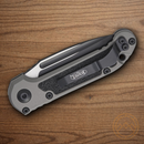 Microtech Auto LUDT GenIII Folding Knife 3.5" Bohler M390MK Steel Blade Gray/Black Aluminum Handle