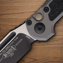 Microtech Auto LUDT GenIII Folding Knife 3.5" Bohler M390MK Steel Blade Gray/Black Aluminum Handle