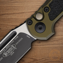 Microtech Auto LUDT GenIII Folding Knife 3.5" Bohler M390MK Steel Blade OD Green/Black Aluminum Handle