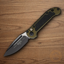 Microtech Auto LUDT GenIII Folding Knife 3.5" Bohler M390MK Steel Blade OD Green/Black Aluminum Handle