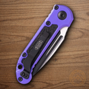 Microtech Auto LUDT GenIII Folding Knife 3.5" Bohler M390MK Steel Blade Purple/Black Aluminum Handle