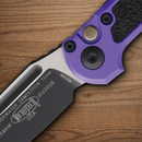 Microtech Auto LUDT GenIII Folding Knife 3.5" Bohler M390MK Steel Blade Purple/Black Aluminum Handle