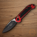 Microtech Auto LUDT GenIII Folding Knife 3.5" Bohler M390MK Steel Blade Red/Black Aluminum Handle