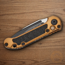 Microtech Auto LUDT GenIII Folding Knife 3.5" Bohler M390MK Steel Blade Tan/Black Aluminum Handle