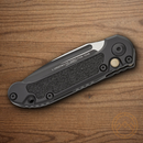 Microtech Auto LUDT GenIII Folding Knife 3.5" Bohler M390MK Steel Blade Black Aluminum Handle