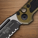 Microtech Auto LUDT GenIII Folding Knife 3.5" Bohler M390MK Steel Blade OD Green/Black Aluminum Handle