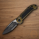 Microtech Auto LUDT GenIII Folding Knife 3.5" Bohler M390MK Steel Blade OD Green/Black Aluminum Handle