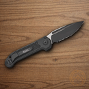 Microtech Auto LUDT GenIII Folding Knife 3.5" Bohler M390MK Steel Blade Black Aluminum Handle